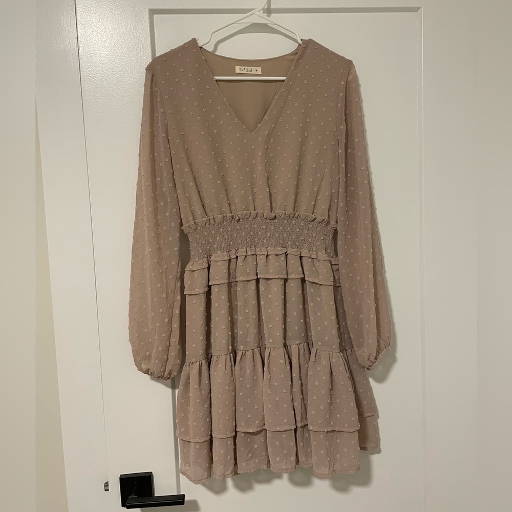 Illa Illa long sleeve ruffled dress